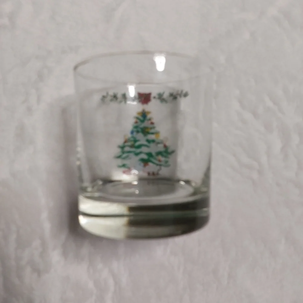 Montgomery Ward Holiday Collection Vintage (1979) Christmas Tree High Ball Glass